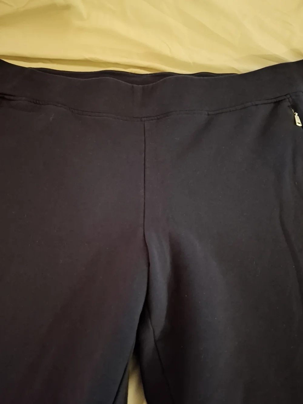 Ralph Lauren Women's Navy Jogger Sweat Pants with Zip Details